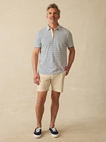 Sunwashed T-Shirt Polo - Ivory Breton Stripe