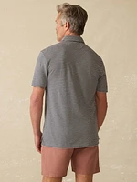 Sunwashed T-Shirt Polo - Ocean Stone Stripe