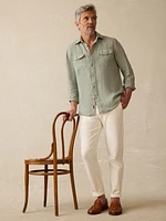 Irish Linen Safari Shirt - Sage Creek