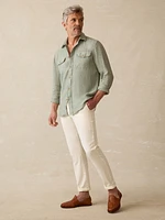 Irish Linen Safari Shirt - Sage Creek