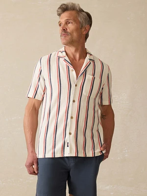 Short-Sleeve Cabana Towel Terry Shirt