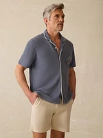 Short-Sleeve Cabana Towel Terry Shirt - Eastern Storm