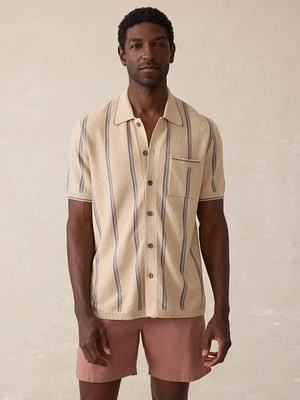 Short-Sleeve Sweater Shirt - Summit Creek Stripe