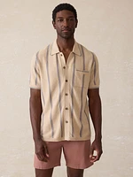 Short-Sleeve Sweater Shirt - Summit Creek Stripe