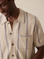Short-Sleeve Sweater Shirt - Summit Creek Stripe