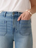 Stretch Terry Patch Pocket Ankle Pant