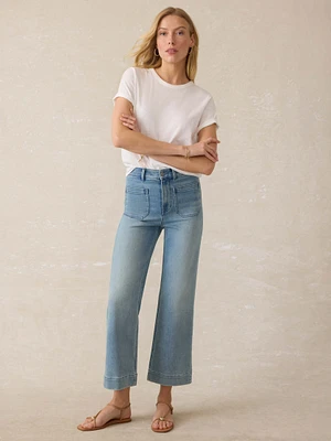Stretch Terry Patch Pocket Ankle Pant