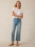 Stretch Terry Patch Pocket Ankle Pant