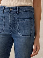 Stretch Terry Patch Pocket Pant - Riverton Wash