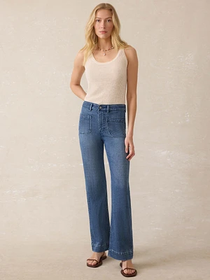 Stretch Terry Patch Pocket Pant - Riverton Wash