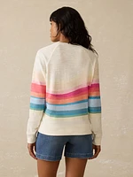 Sunwashed Slub Crewneck - Sun Spritz Soleil