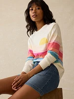 Sunwashed Slub Crewneck - Sun Spritz Soleil