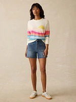 Sunwashed Slub Crewneck - Sun Spritz Soleil