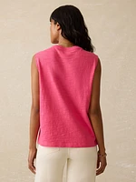 Sunwashed Slub Muscle Tank - Pink Flambe