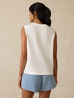 Sunwashed Slub Muscle Tank
