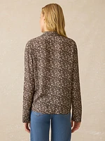 Cabana Long-Sleeve Shirt - Charcoal Woodstock Floral