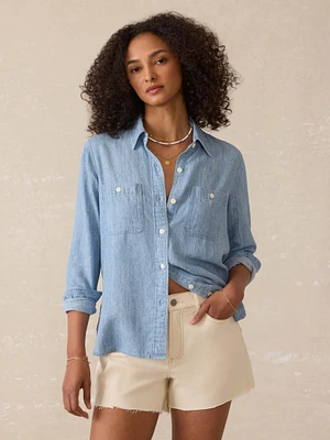 Tried & True Chambray Shirt - Mid Wash