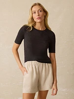 Miramar Linen Mini Rib Tee
