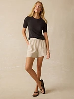 Miramar Linen Mini Rib Tee
