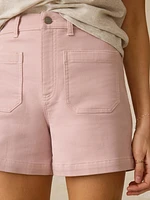 Stretch Terry Patch Pocket Short - Spring Quartz