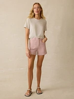Stretch Terry Patch Pocket Short - Spring Quartz