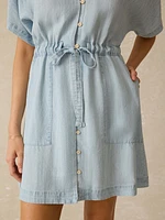 Tried & True Oakley Dress - Arctic Sea Wash