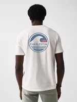 Charleston Short-Sleeve Crew T-Shirt - White