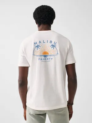 Malibu Short-Sleeve Crew T-Shirt - White