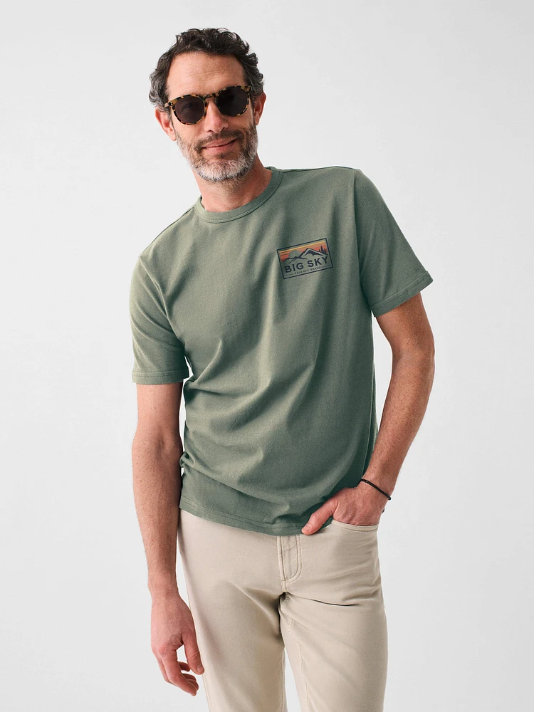 Big Sky Short-Sleeve Crew Tshirt