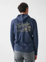 California Heritage Slub Cotton Hoodie - Blue Nights