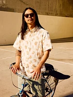 Short-Sleeve Breeze Shirt - Sunlit Palm & Waves
