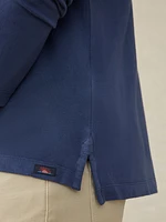 Long-Sleeve Field Knit Polo