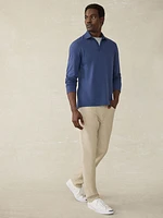 Long-Sleeve Field Knit Polo