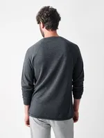 Cloud Cotton Long-Sleeve Henley (Tall