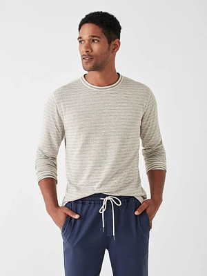Cloud™ Long-Sleeve Reversible Tee - Stone Peak Stripe