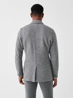 Inlet Knit Blazer - Medium Grey Melange