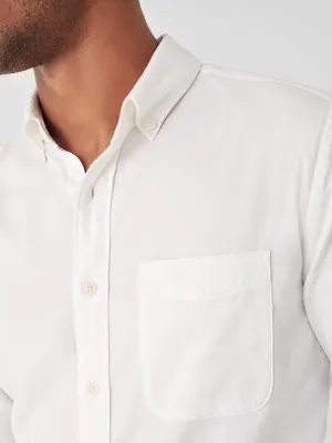 Stretch Oxford Shirt - White