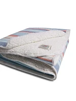 Recycled High Pile Fleece Blanket - Coastal Shores