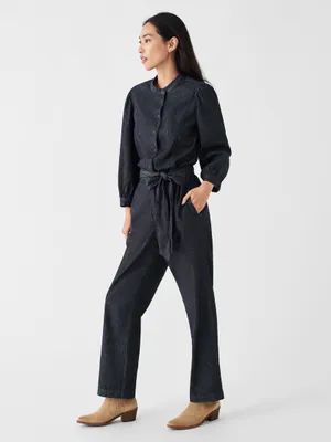 Charlotte Denim Jumpsuit - Dark Rinse