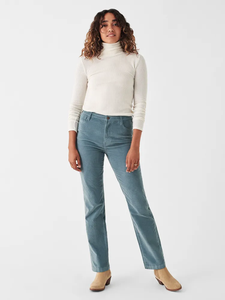 Faherty Stretch Cord Julianne Pant in Cord Brown - FINAL SALE