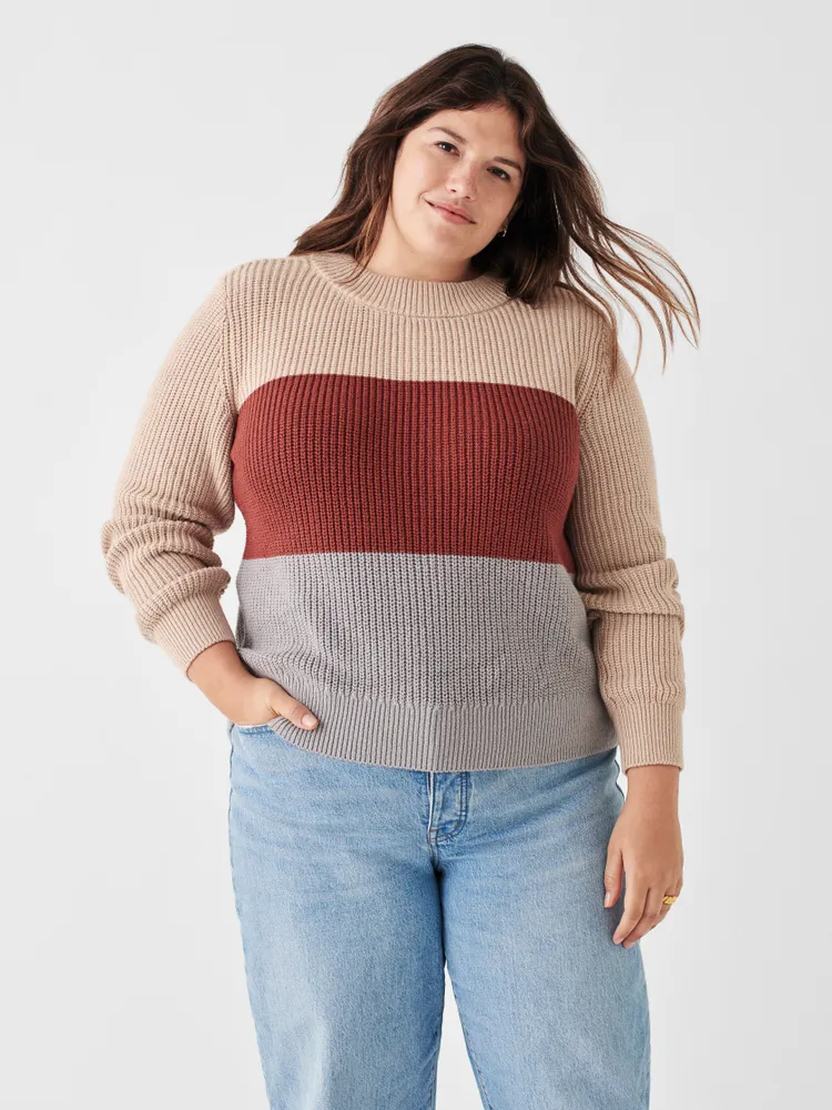 Cozy Cotton Crew - Autumn Colorblock