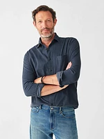 Stretch Corduroy Shirt - Navy