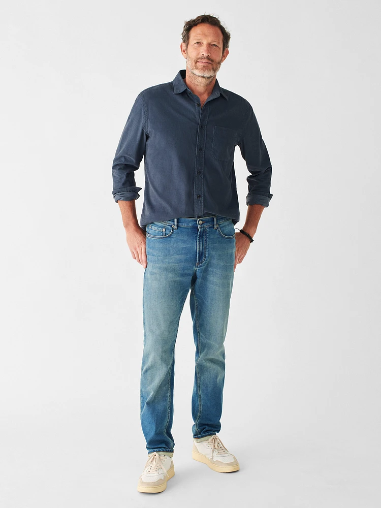 Stretch Corduroy Shirt - Navy