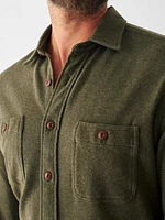 Knit Alpine Shirt - Olive Heather