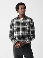 Legend™ Sweater Shirt - Charcoal Bone Plaid