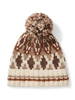 Frost Stripe Fair Isle Beanie - Neutral Peak