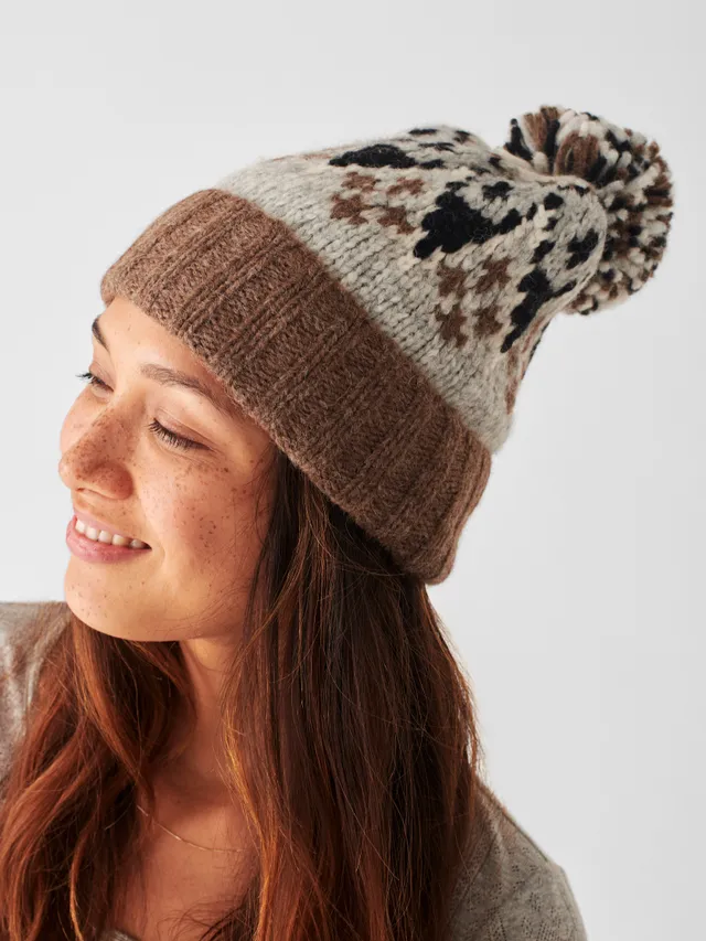 Reversible Fair Isle Beanie for Addi Express