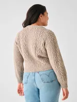 Frost Cropped Cardigan - Oat