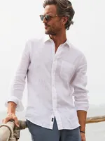 Linen Laguna Shirt - White