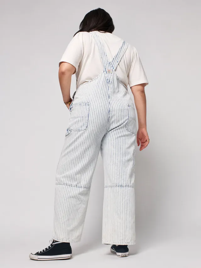 Topsail Straight Leg Overall - Railroad Stripe